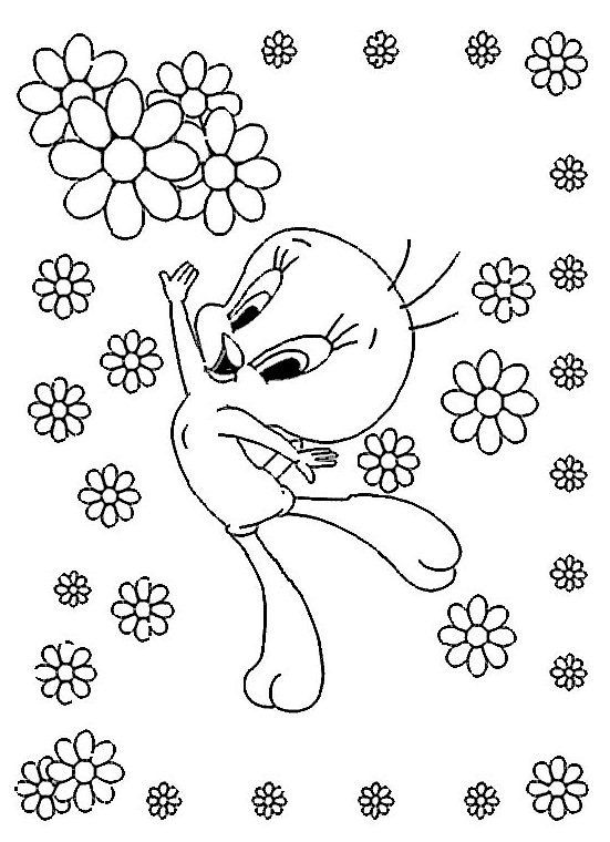 Dibujo para colorear: Tweety and Sylvester (Dibujos animados) #29327 - Dibujos para Colorear e Imprimir Gratis