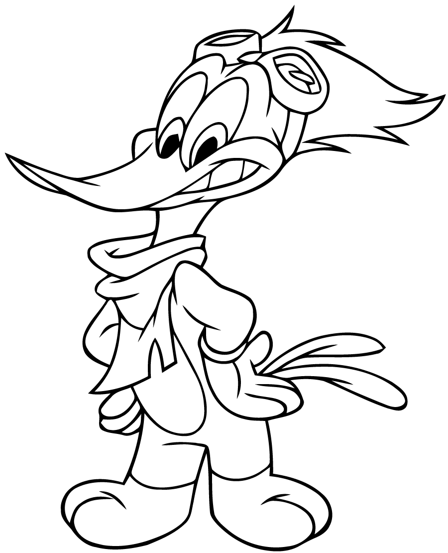 Dibujo para colorear: Woody Woodpecker (Dibujos animados) #28421 - Dibujos para Colorear e Imprimir Gratis