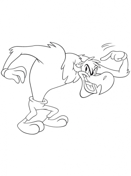 Dibujo para colorear: Woody Woodpecker (Dibujos animados) #28475 - Dibujos para Colorear e Imprimir Gratis
