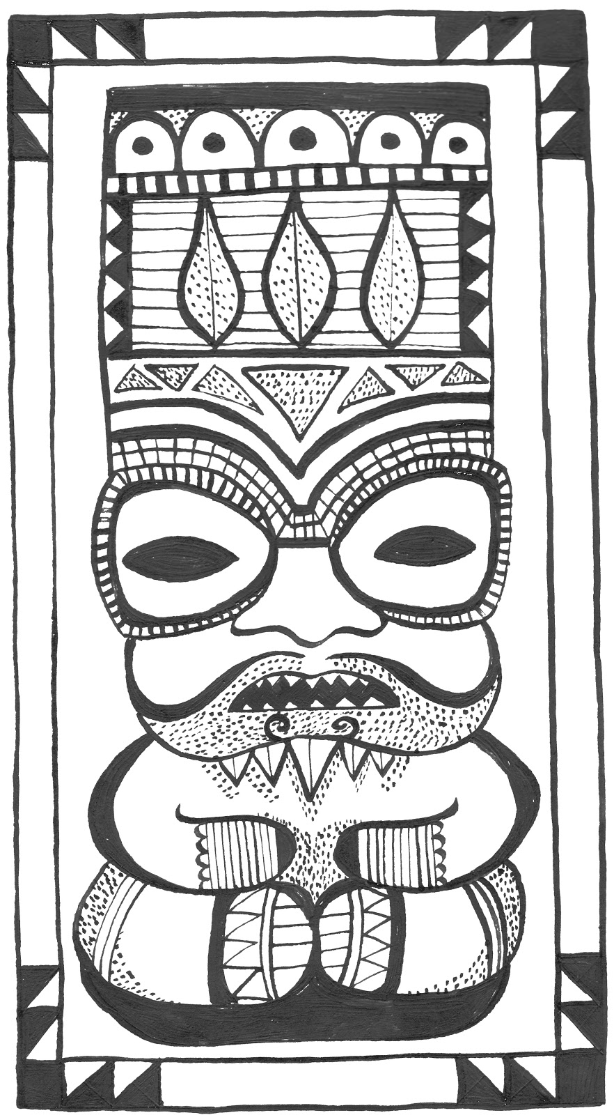 Dibujo para colorear: Mitología azteca (Dioses y diosas) #111718 - Dibujos para Colorear e Imprimir Gratis