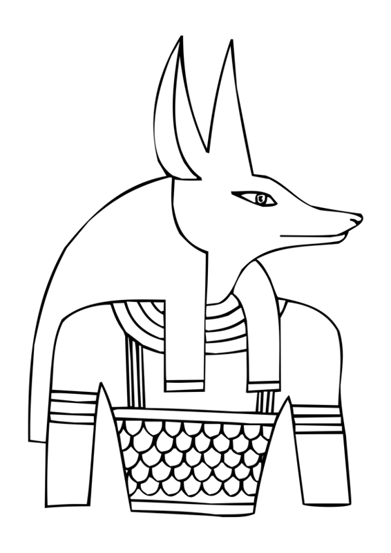Dibujo para colorear: Mitología egipcia (Dioses y diosas) #111148 - Dibujos para Colorear e Imprimir Gratis