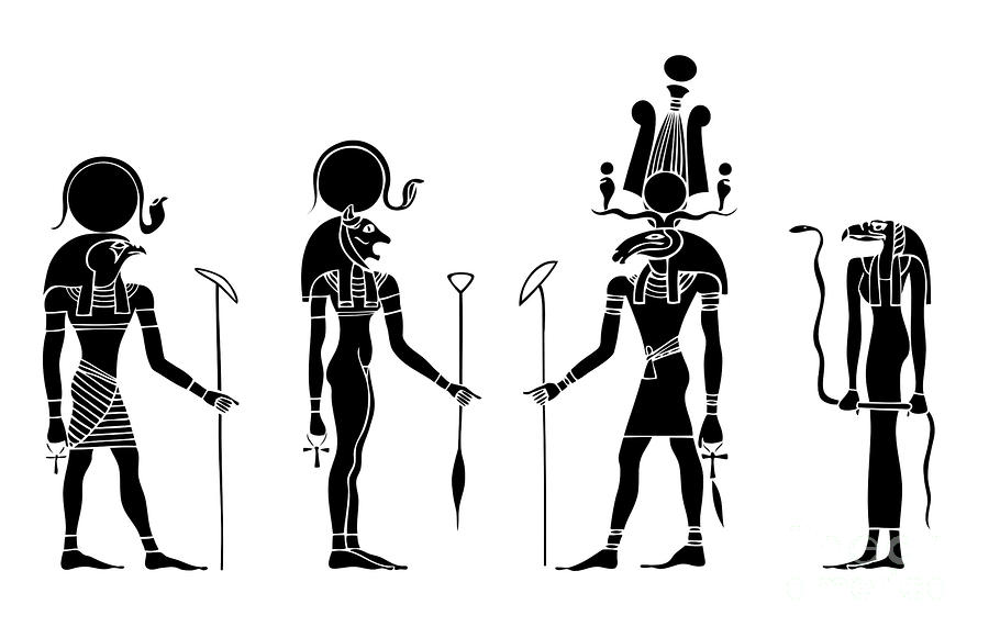Dibujo para colorear: Mitología egipcia (Dioses y diosas) #111163 - Dibujos para Colorear e Imprimir Gratis