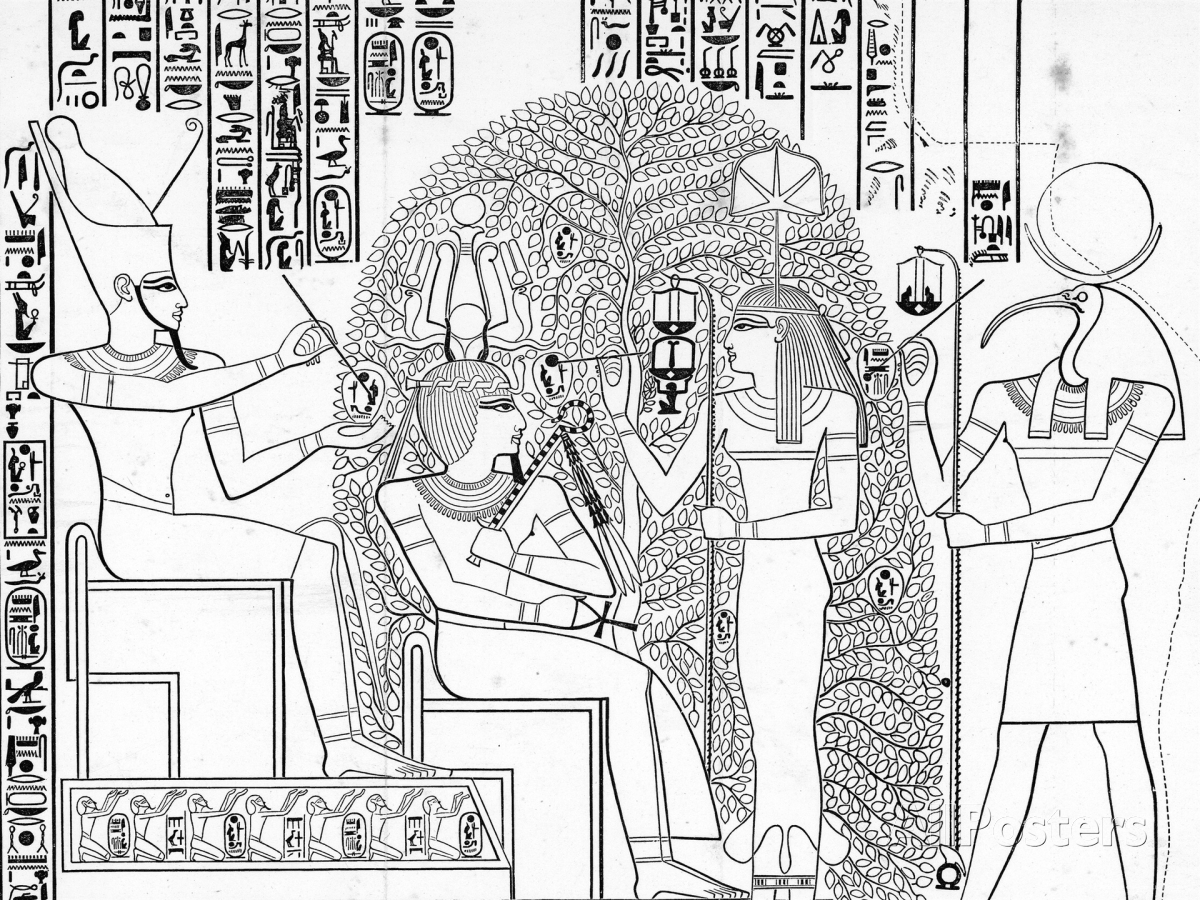 Dibujo para colorear: Mitología egipcia (Dioses y diosas) #111224 - Dibujos para Colorear e Imprimir Gratis