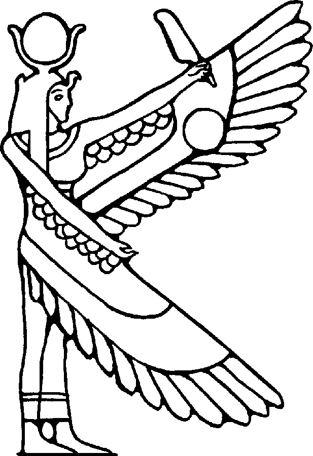 Dibujo para colorear: Mitología egipcia (Dioses y diosas) #111249 - Dibujos para Colorear e Imprimir Gratis