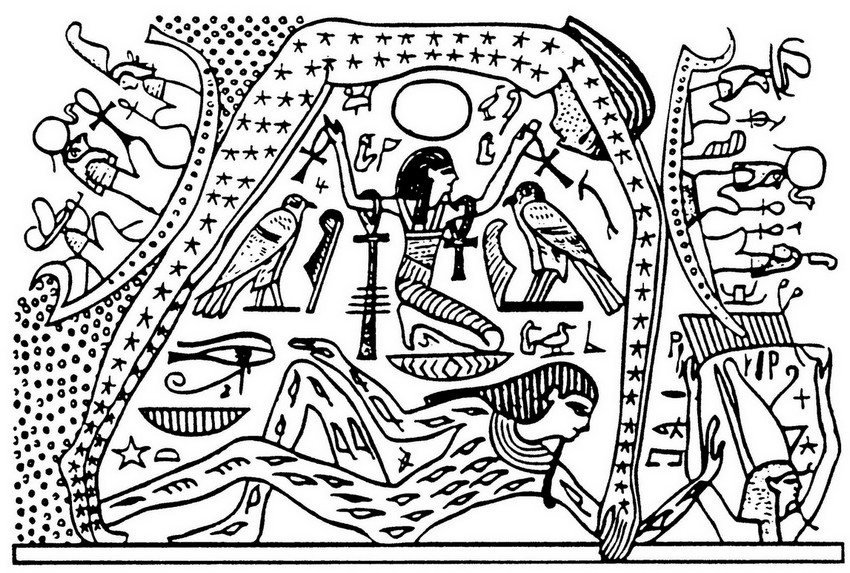 Dibujo para colorear: Mitología egipcia (Dioses y diosas) #111378 - Dibujos para Colorear e Imprimir Gratis