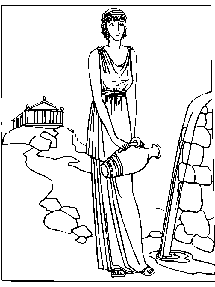 Dibujo para colorear: Mitología griega (Dioses y diosas) #109689 - Dibujos para Colorear e Imprimir Gratis