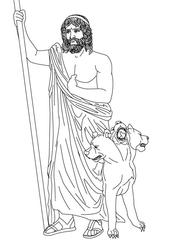 Dibujo para colorear: Mitología griega (Dioses y diosas) #109904 - Dibujos para Colorear e Imprimir Gratis