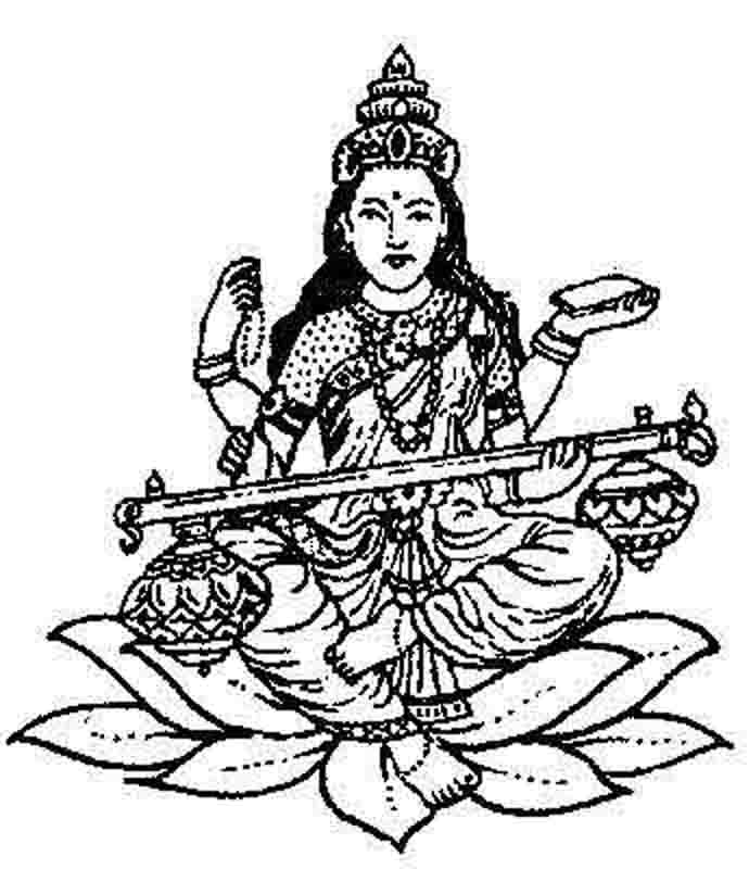 Dibujo para colorear: Mitología hindú (Dioses y diosas) #109304 - Dibujos para Colorear e Imprimir Gratis