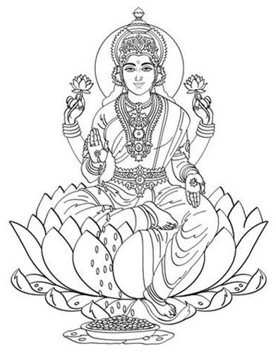 Dibujo para colorear: Mitología hindú (Dioses y diosas) #109422 - Dibujos para Colorear e Imprimir Gratis