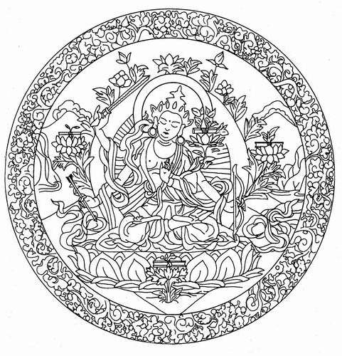Dibujo para colorear: Mitología hindú: Buda (Dioses y diosas) #89536 - Dibujos para Colorear e Imprimir Gratis