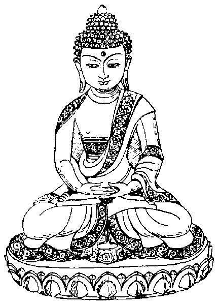 Dibujo para colorear: Mitología hindú: Buda (Dioses y diosas) #89549 - Dibujos para Colorear e Imprimir Gratis