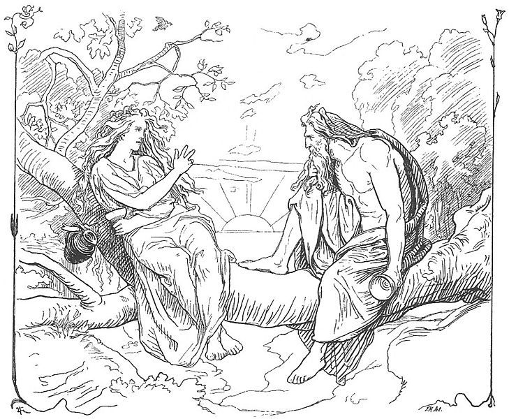 Dibujo para colorear: Mitología nórdica (Dioses y diosas) #110453 - Dibujos para Colorear e Imprimir Gratis