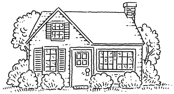 Dibujo para colorear: Casa (Edificios y Arquitectura) #66513 - Dibujos para Colorear e Imprimir Gratis