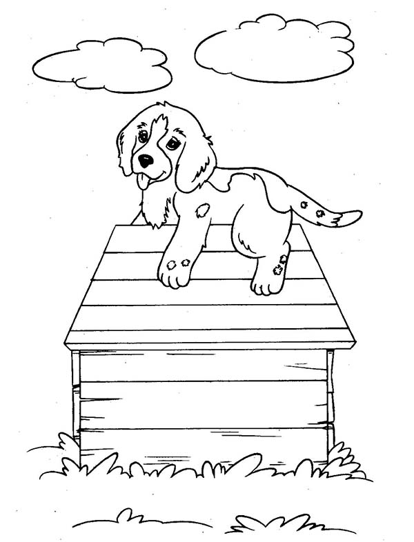Dibujo para colorear: Caseta del perro (Edificios y Arquitectura) #62424 - Dibujos para Colorear e Imprimir Gratis