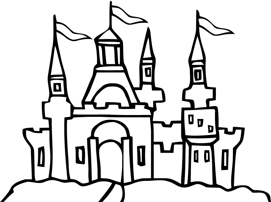 Dibujo para colorear: Castillo (Edificios y Arquitectura) #62125 - Dibujos para Colorear e Imprimir Gratis