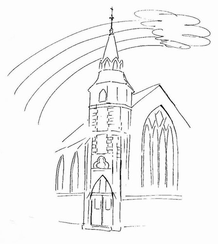 Dibujo para colorear: Iglesia (Edificios y Arquitectura) #64192 - Dibujos para Colorear e Imprimir Gratis