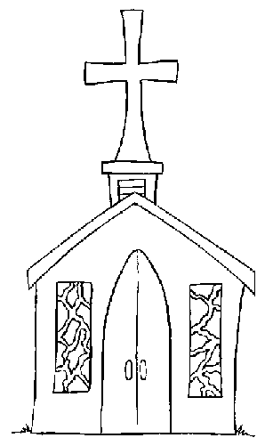 Dibujo para colorear: Iglesia (Edificios y Arquitectura) #64214 - Dibujos para Colorear e Imprimir Gratis
