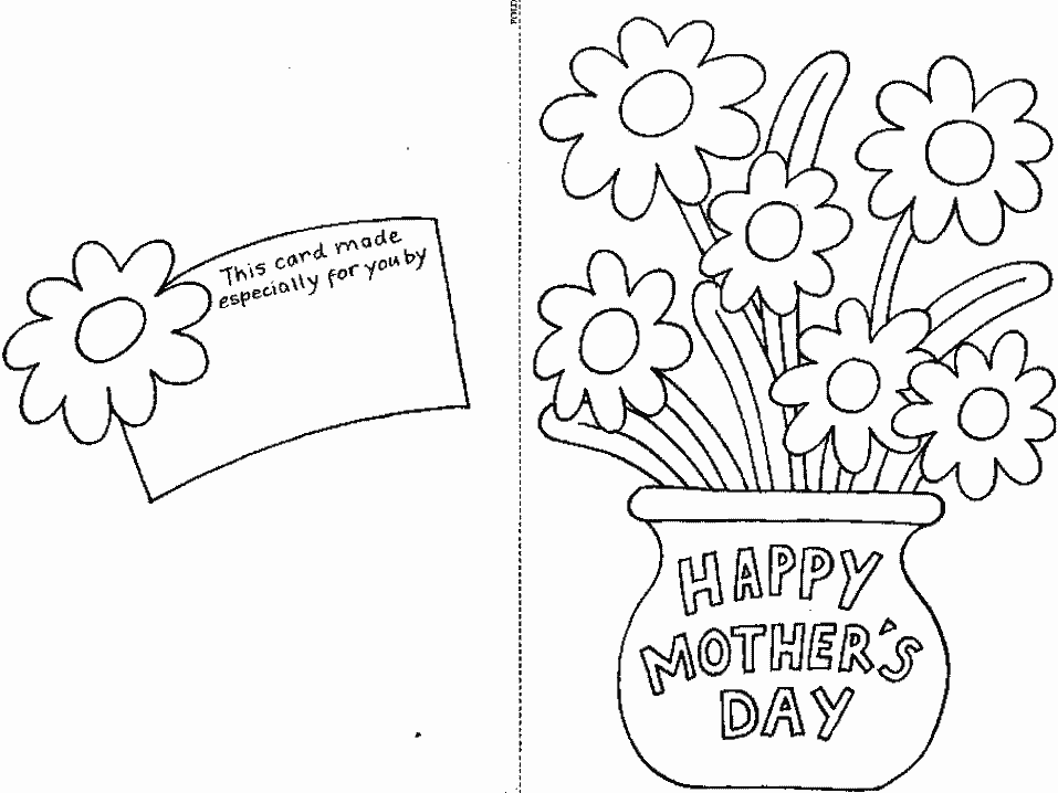 Dibujo para colorear: Día de la Madre (Fiestas y ocasiones especiales) #129779 - Dibujos para Colorear e Imprimir Gratis
