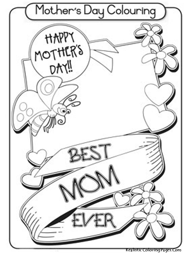 Dibujo para colorear: Día de la Madre (Fiestas y ocasiones especiales) #129788 - Dibujos para Colorear e Imprimir Gratis