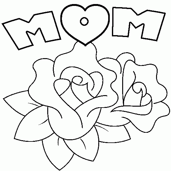Dibujo para colorear: Día de la Madre (Fiestas y ocasiones especiales) #129802 - Dibujos para Colorear e Imprimir Gratis