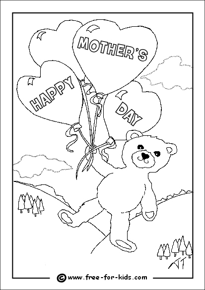 Dibujo para colorear: Día de la Madre (Fiestas y ocasiones especiales) #129908 - Dibujos para Colorear e Imprimir Gratis