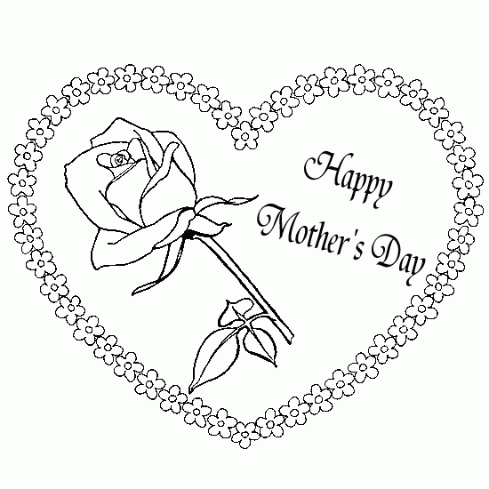 Dibujo para colorear: Día de la Madre (Fiestas y ocasiones especiales) #129959 - Dibujos para Colorear e Imprimir Gratis