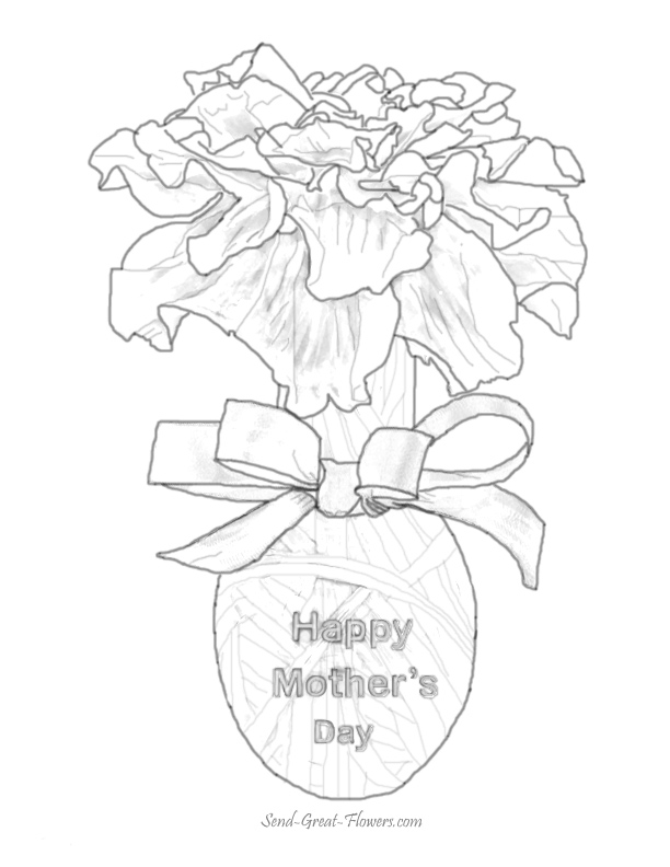 Dibujo para colorear: Día de la Madre (Fiestas y ocasiones especiales) #129966 - Dibujos para Colorear e Imprimir Gratis