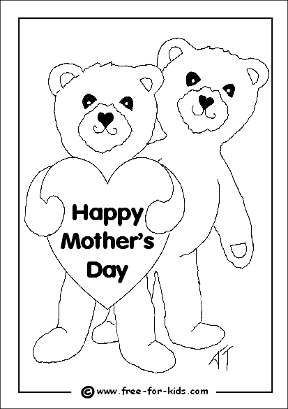 Dibujo para colorear: Día de la Madre (Fiestas y ocasiones especiales) #130000 - Dibujos para Colorear e Imprimir Gratis