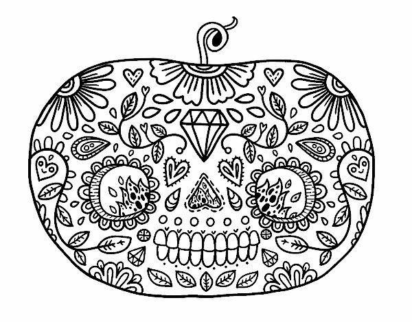 Dibujo para colorear: Día de los Muertos (Fiestas y ocasiones especiales) #60118 - Dibujos para Colorear e Imprimir Gratis