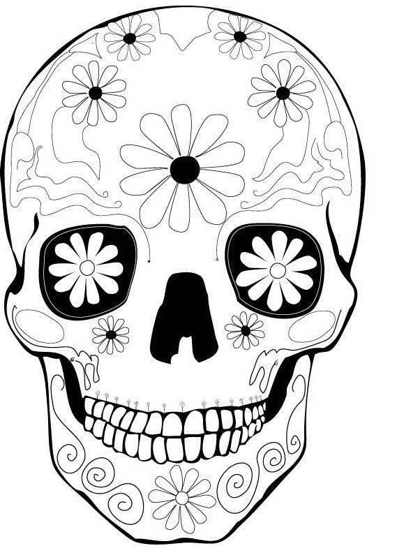 Dibujo para colorear: Día de los Muertos (Fiestas y ocasiones especiales) #60121 - Dibujos para Colorear e Imprimir Gratis