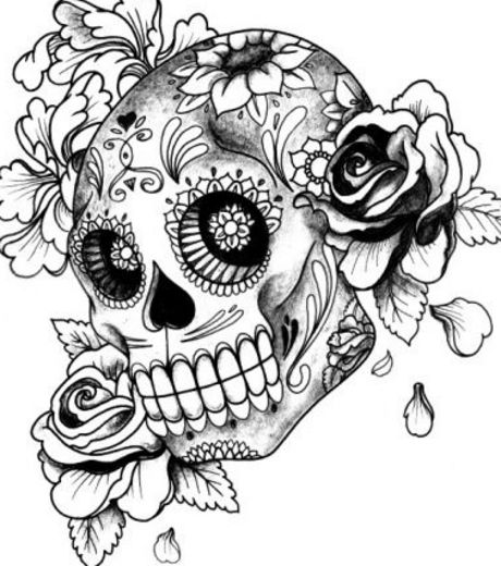 Dibujo para colorear: Día de los Muertos (Fiestas y ocasiones especiales) #60126 - Dibujos para Colorear e Imprimir Gratis