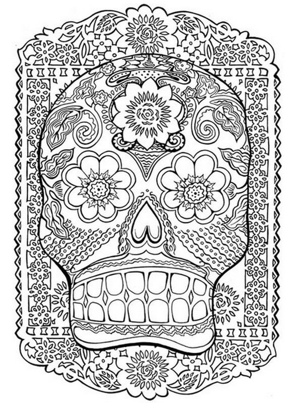 Dibujo para colorear: Día de los Muertos (Fiestas y ocasiones especiales) #60127 - Dibujos para Colorear e Imprimir Gratis