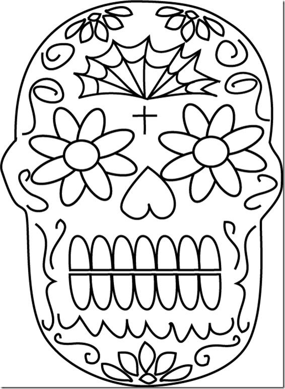Dibujo para colorear: Día de los Muertos (Fiestas y ocasiones especiales) #60154 - Dibujos para Colorear e Imprimir Gratis