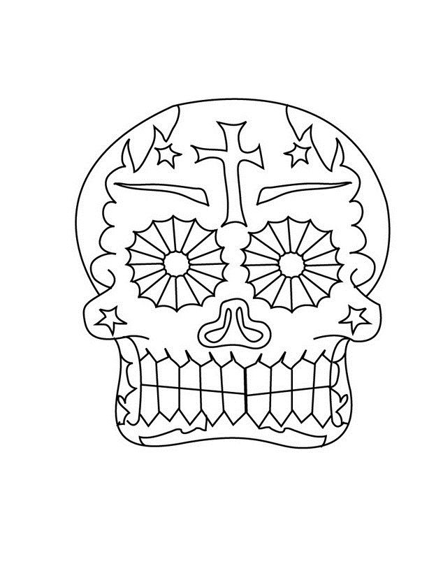 Dibujo para colorear: Día de los Muertos (Fiestas y ocasiones especiales) #60179 - Dibujos para Colorear e Imprimir Gratis