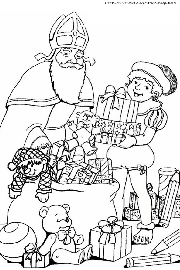 Dibujo para colorear: Día de San Nicolás (Fiestas y ocasiones especiales) #59169 - Dibujos para Colorear e Imprimir Gratis