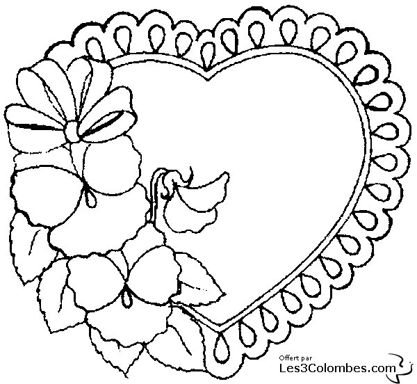 Dibujo para colorear: Día de San Valentín (Fiestas y ocasiones especiales) #54066 - Dibujos para Colorear e Imprimir Gratis