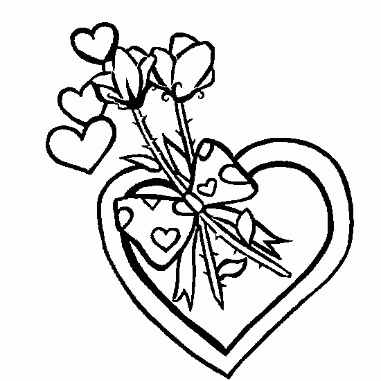 Dibujo para colorear: Día de San Valentín (Fiestas y ocasiones especiales) #54155 - Dibujos para Colorear e Imprimir Gratis