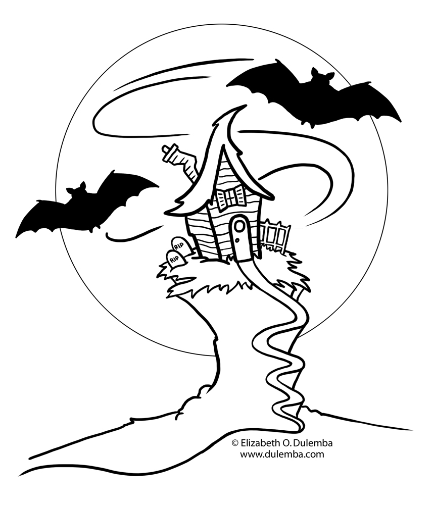 Dibujo para colorear: Halloween (Fiestas y ocasiones especiales) #55210 - Dibujos para Colorear e Imprimir Gratis