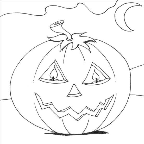 Dibujo para colorear: Halloween (Fiestas y ocasiones especiales) #55375 - Dibujos para Colorear e Imprimir Gratis