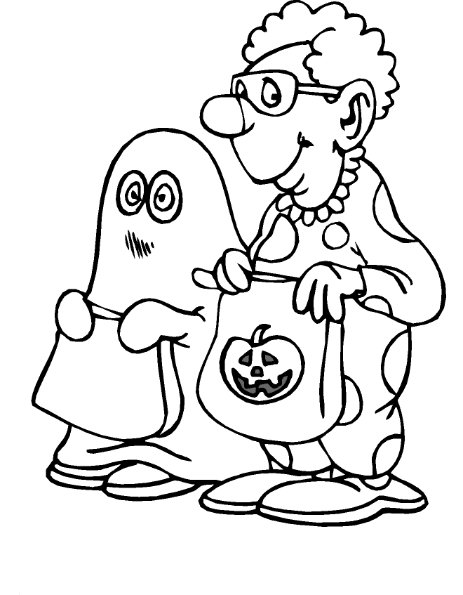 Dibujo para colorear: Halloween (Fiestas y ocasiones especiales) #55473 - Dibujos para Colorear e Imprimir Gratis