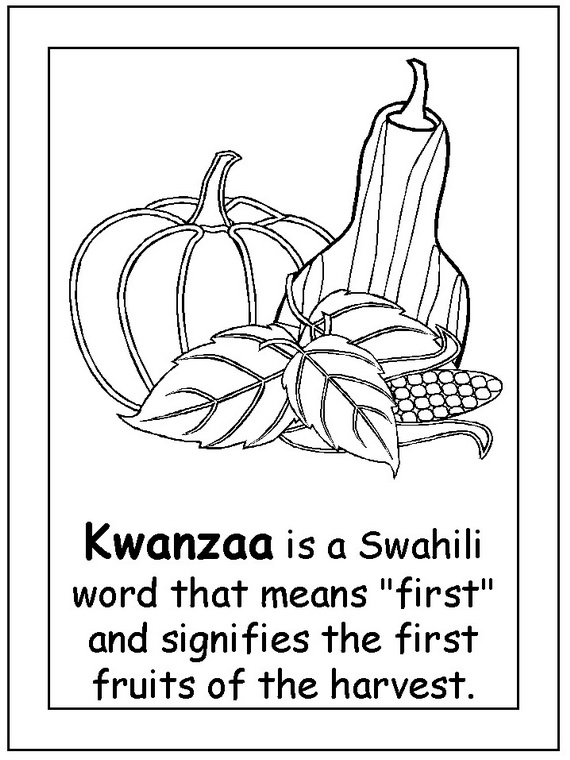 Dibujo para colorear: Kwanzaa (Fiestas y ocasiones especiales) #60420 - Dibujos para Colorear e Imprimir Gratis