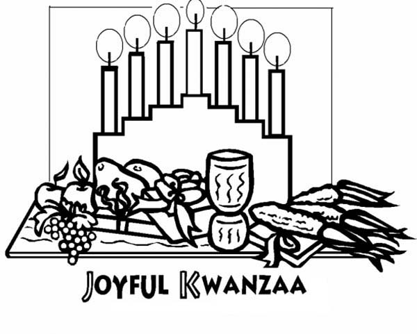 Dibujo para colorear: Kwanzaa (Fiestas y ocasiones especiales) #60481 - Dibujos para Colorear e Imprimir Gratis
