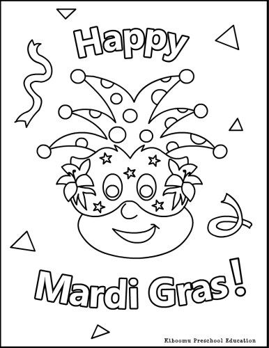 Dibujo para colorear: Mardi Gras (Fiestas y ocasiones especiales) #60620 - Dibujos para Colorear e Imprimir Gratis