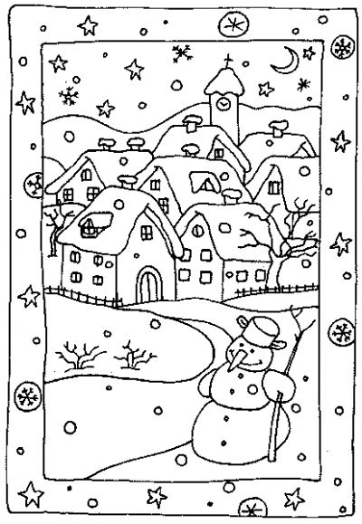 Dibujo para colorear: Navidad (Fiestas y ocasiones especiales) #55122 - Dibujos para Colorear e Imprimir Gratis