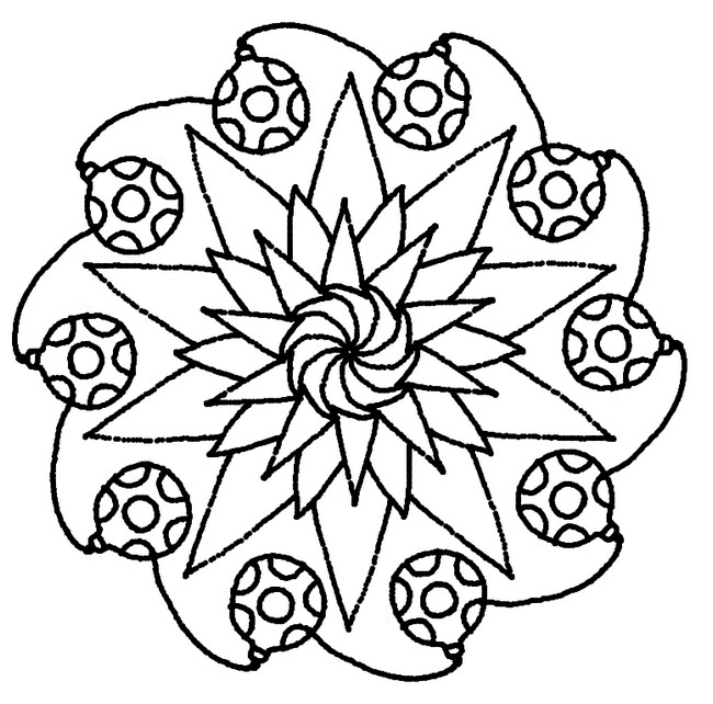 Dibujo para colorear: Mandalas Estrella (Mandalas) #117968 - Dibujos para Colorear e Imprimir Gratis