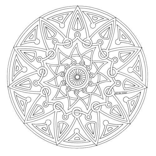 Dibujo para colorear: Mandalas Estrella (Mandalas) #117974 - Dibujos para Colorear e Imprimir Gratis