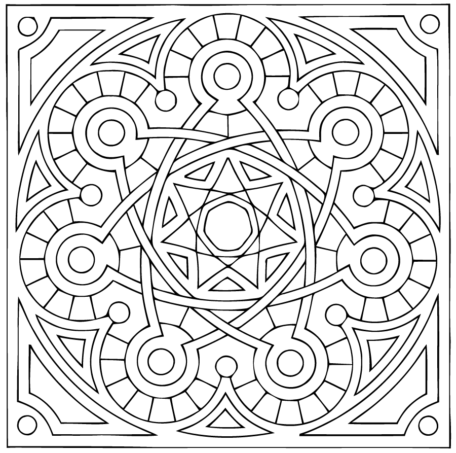Dibujo para colorear: Mandalas Estrella (Mandalas) #118035 - Dibujos para Colorear e Imprimir Gratis