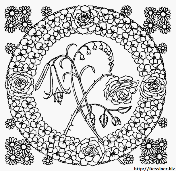 Dibujo para colorear: Mandalas Flores (Mandalas) #117045 - Dibujos para Colorear e Imprimir Gratis