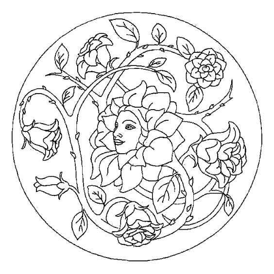 Dibujo para colorear: Mandalas Flores (Mandalas) #117048 - Dibujos para Colorear e Imprimir Gratis
