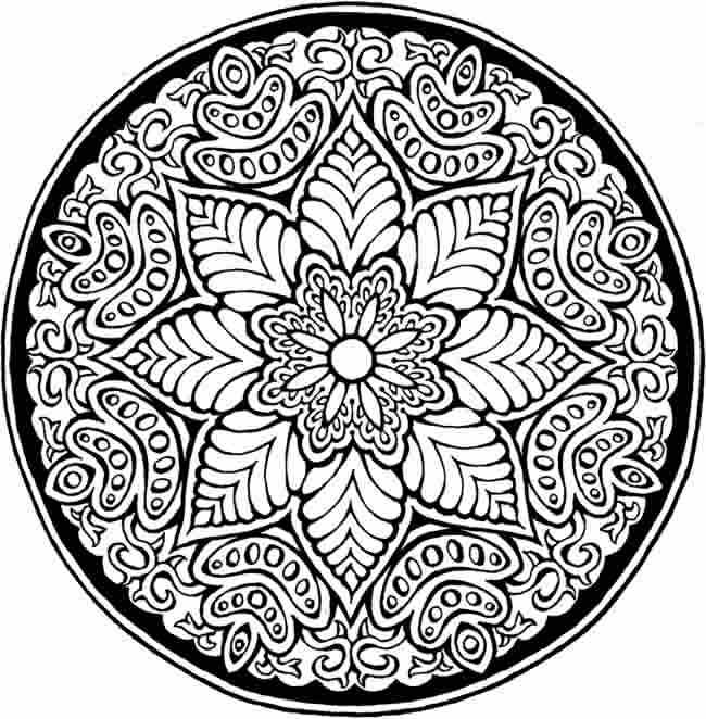 Dibujo para colorear: Mandalas Flores (Mandalas) #117062 - Dibujos para Colorear e Imprimir Gratis
